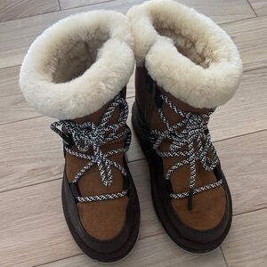Emu Australia Women's Brown Shearling-Lined Boots